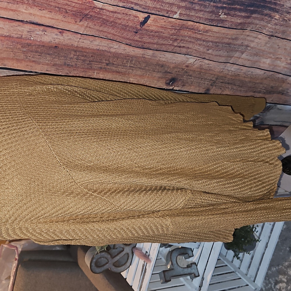 BKE Women’s Soft Knit Button-Front Sweater Cardigan - Camel Brown Size XXL - Picture 3 of 4